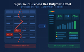 Signs Your Business Has Outgrown Excel Spreadsheets